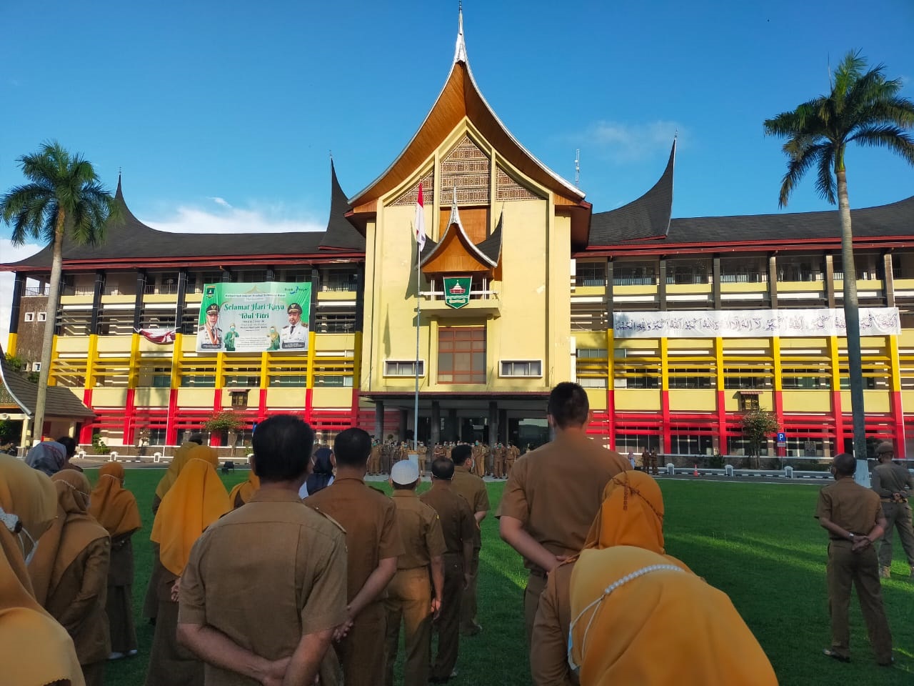 APEL GABUNGAN DI KANTOR GUBERNUR SUMATERA BARAT